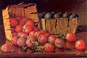 Prentice, Levi Wells Baskets of Plums on a Tabletop Norge oil painting reproduction